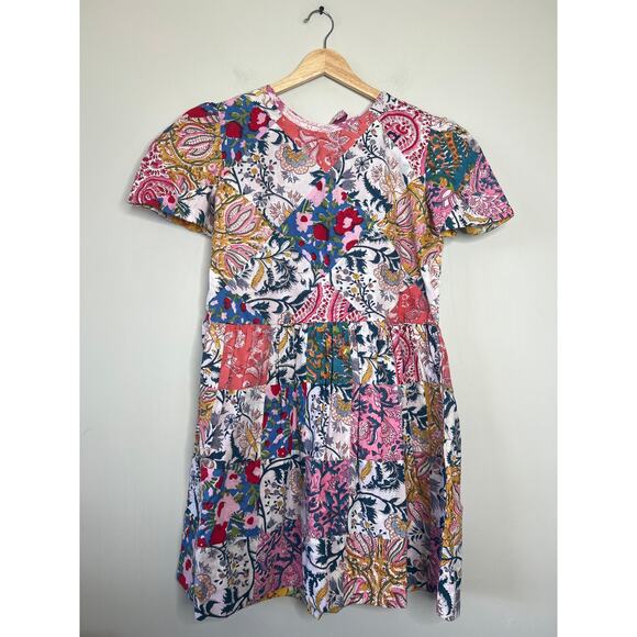 NEW Alix of Bohemia Mila Patchwork Quilted Mini Dress Multi Color Size: Medium - Picture 2 of 8